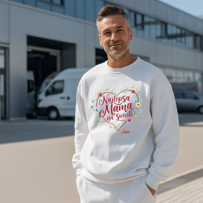 Personalizowana koszulka dla Mamy „Najlepsza Mama na świecie” z imieniem – prezent na Dzień Matki