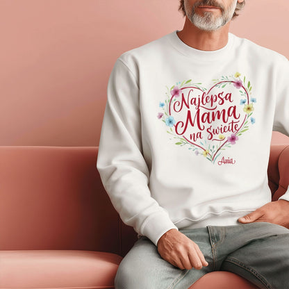 Personalizowana koszulka dla Mamy „Najlepsza Mama na świecie” z imieniem – prezent na Dzień Matki