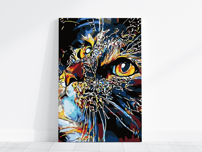 MALOWANIE PO NUMERACH Kot w Intensywnych Barwach