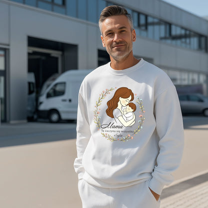 Personalizowana koszulka dla Mamy „Mama – Tu zaczyna się wszystko” z imieniem – prezent na Dzień Matki
