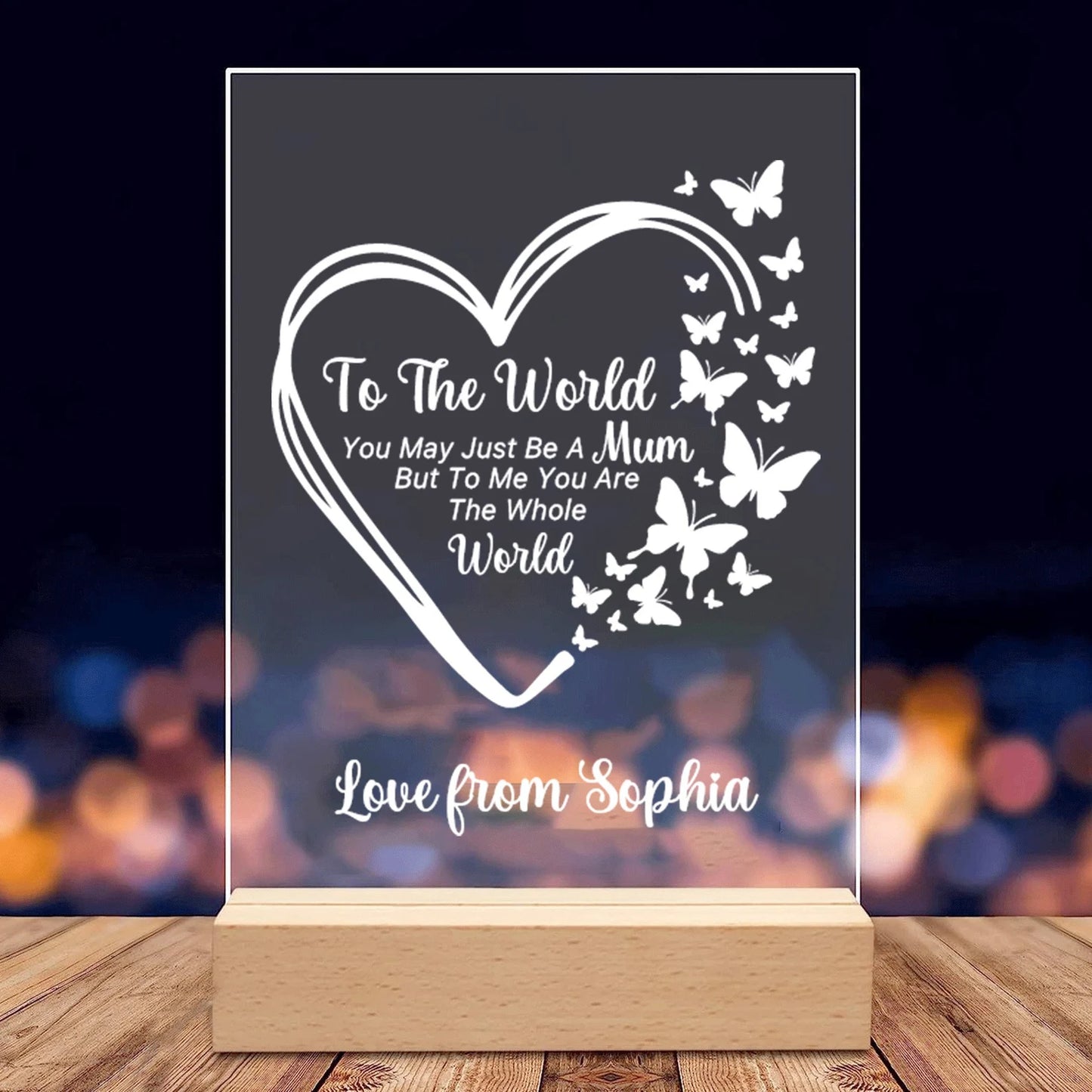 Spersonalizowana szafka nocna ze zdjęciem - prezent dla mamy