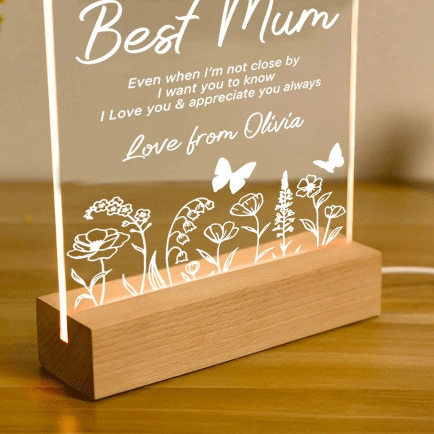 Spersonalizowana szafka nocna ze zdjęciem - prezent dla mamy