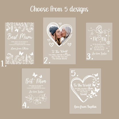 Spersonalizowana szafka nocna ze zdjęciem - prezent dla mamy