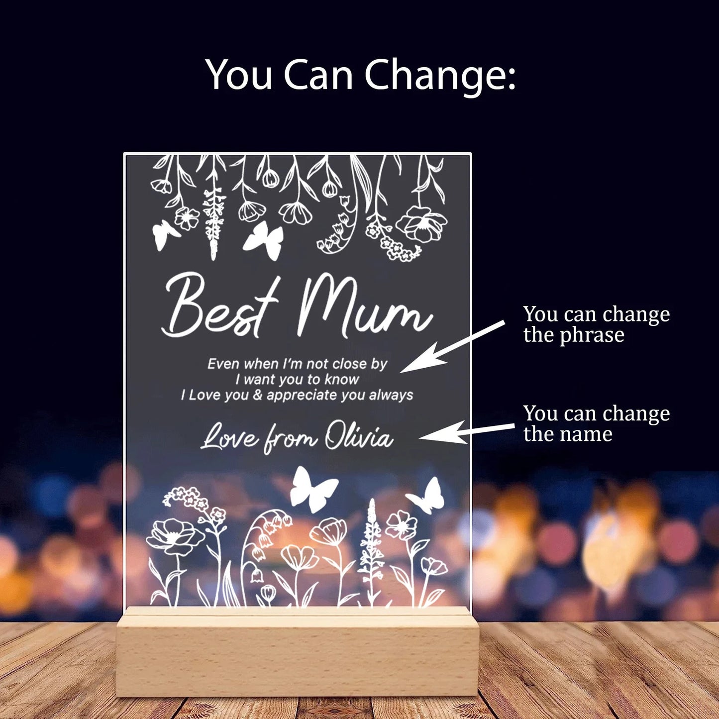 Spersonalizowana szafka nocna ze zdjęciem - prezent dla mamy