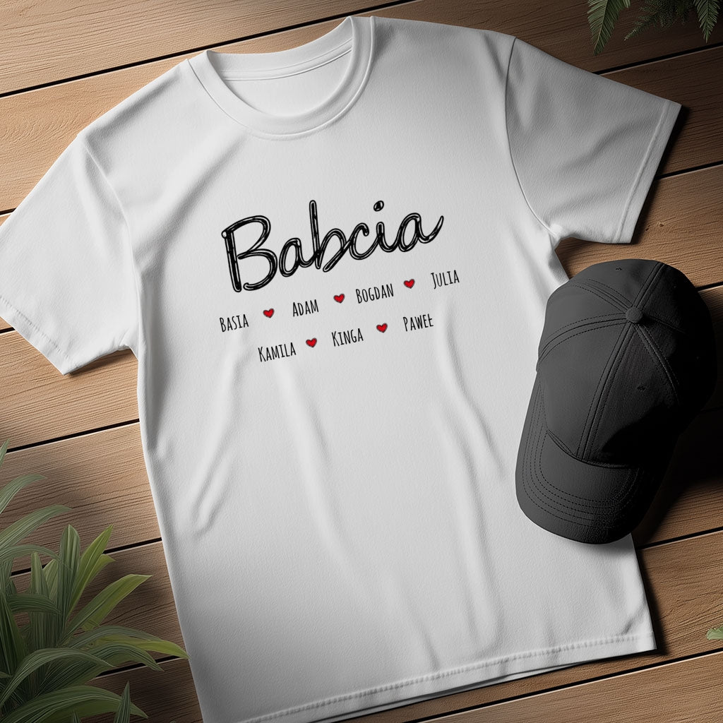 Babcia z Imionami Dzieci - Wzruszający Personalizowany Prezent Rodzinny