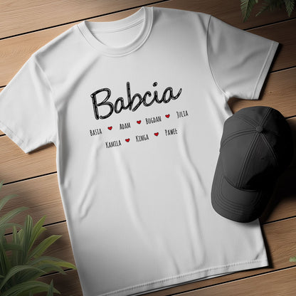 Babcia z Imionami Dzieci - Wzruszający Personalizowany Prezent Rodzinny