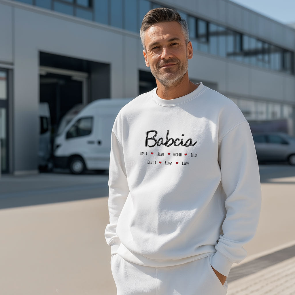 Babcia z Imionami Dzieci - Wzruszający Personalizowany Prezent Rodzinny