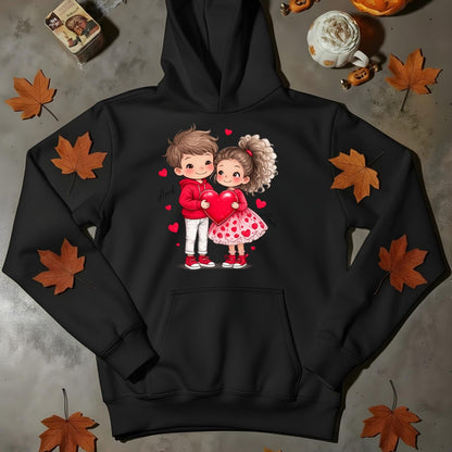 Personalizowana Bluza na Walentynki – Słodka Zakochana Para + Wasze Imiona, Romantyczny Prezent dla Niej