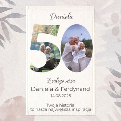 Ręcznik personalizowany – Prezent na 50 Rocznicę Ślubu