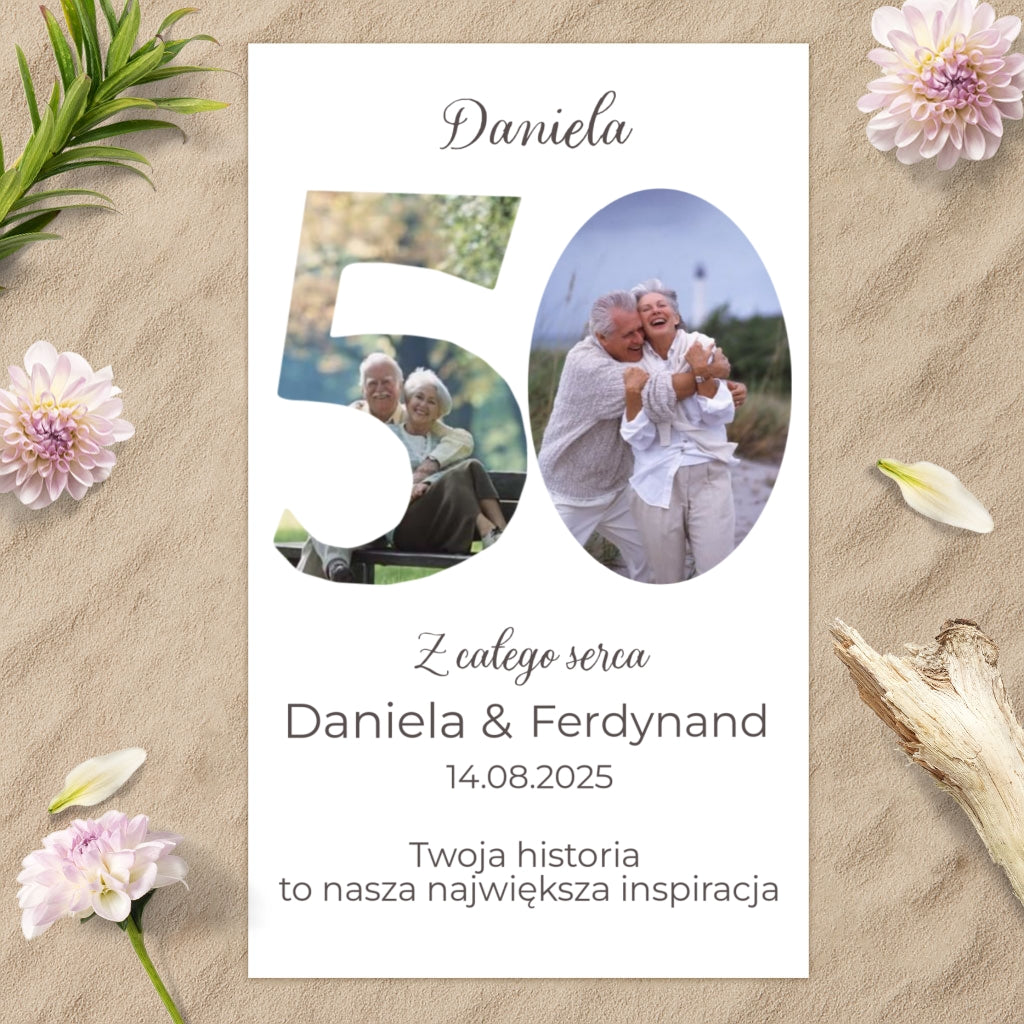 Ręcznik personalizowany – Prezent na 50 Rocznicę Ślubu