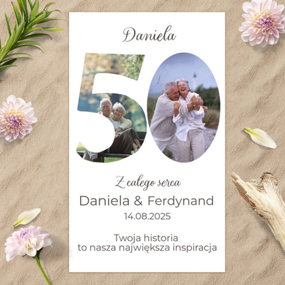 Ręcznik personalizowany – Prezent na 50 Rocznicę Ślubu