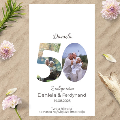 Ręcznik personalizowany – Prezent na 50 Rocznicę Ślubu