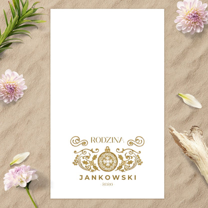 Personalizowany Ręcznik Świąteczny z Imieniem - Wyjątkowy Prezent Na Boże Narodzenie