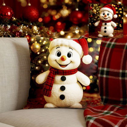 Świąteczna Poduszka z Uroczym Bałwankiem – Idealny Prezent na Gwiazdkę