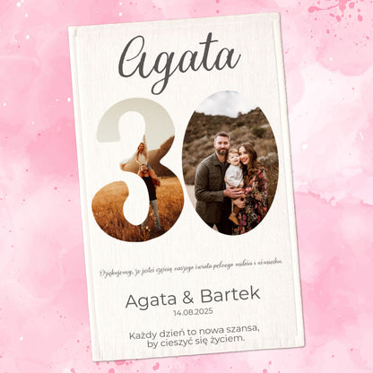 Ręcznik personalizowany – Prezent na 30 Rocznicę Ślubu