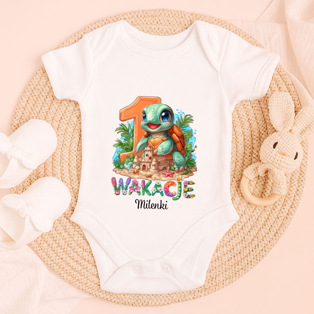 Personalizowane Body na Pierwsze Wakacje z Imieniem – Wakacje Dziecka