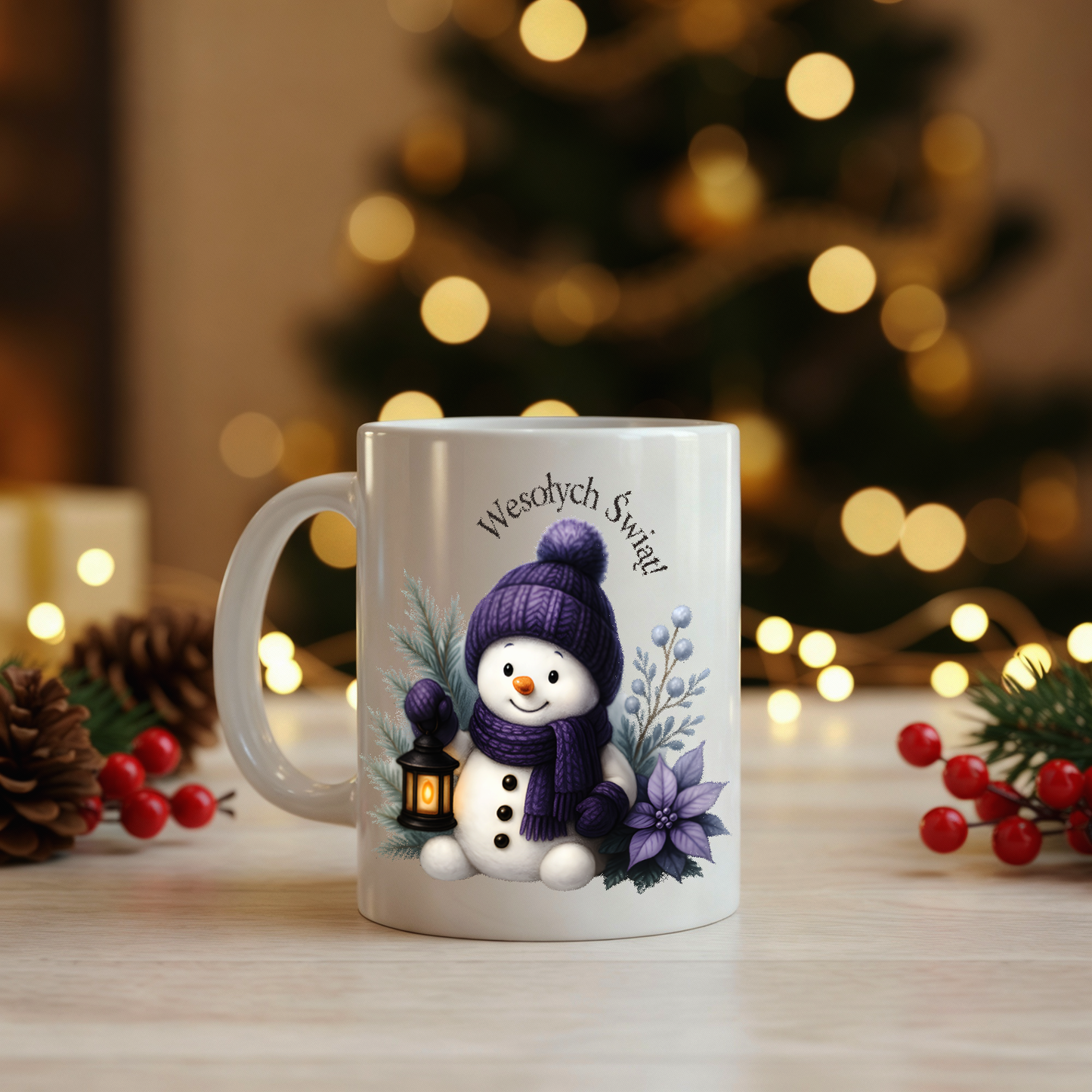 Personalizowany Kubek Świąteczny ze Śnieżnym Bałwankiem i Imieniem – Magiczny Prezent na Boże Narodzenie