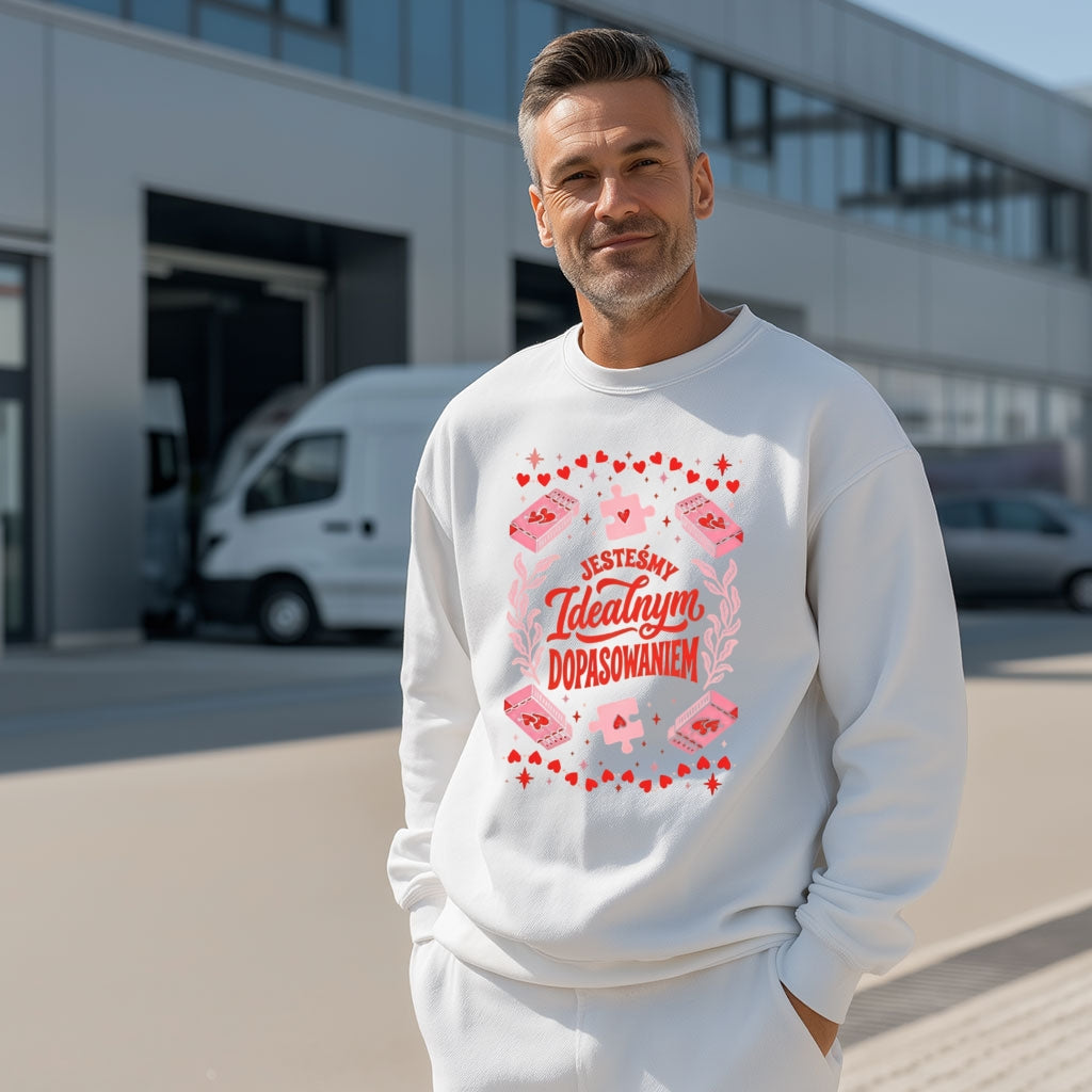 Bluza na Walentynki – Jesteśmy Idealnym Dopasowaniem. Prezent dla Niej
