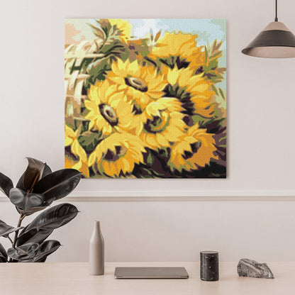 Słoneczniki w koszyku CH0828