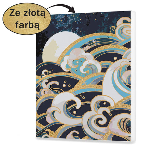 Wzory Nocne Złoty Chmury NK0410