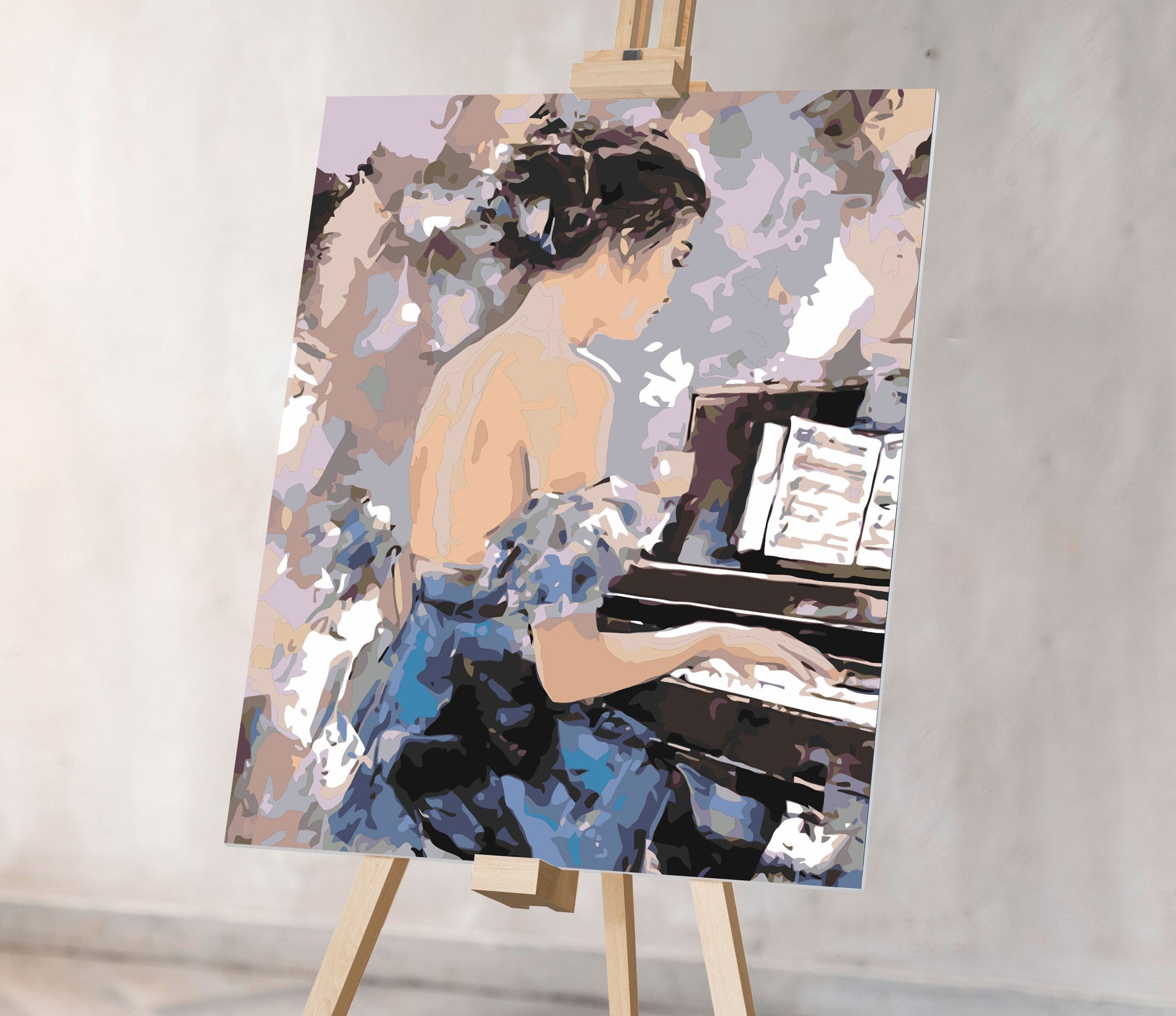 Kobieta Gra na Fortepianie CH0701