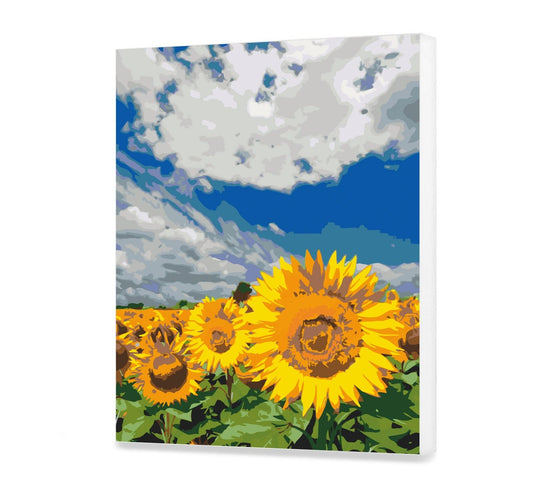 Słoneczniki na Tle Nieba CH0834