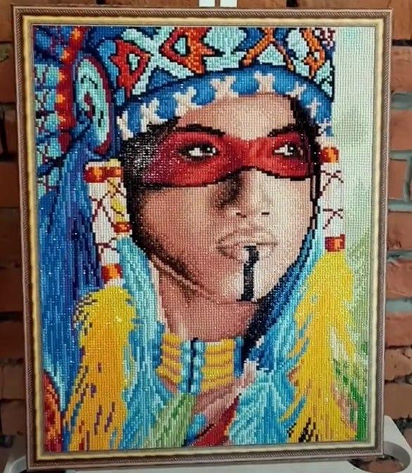 Mozaika - Indiańska kobieta - 40x50cm Na Ramę