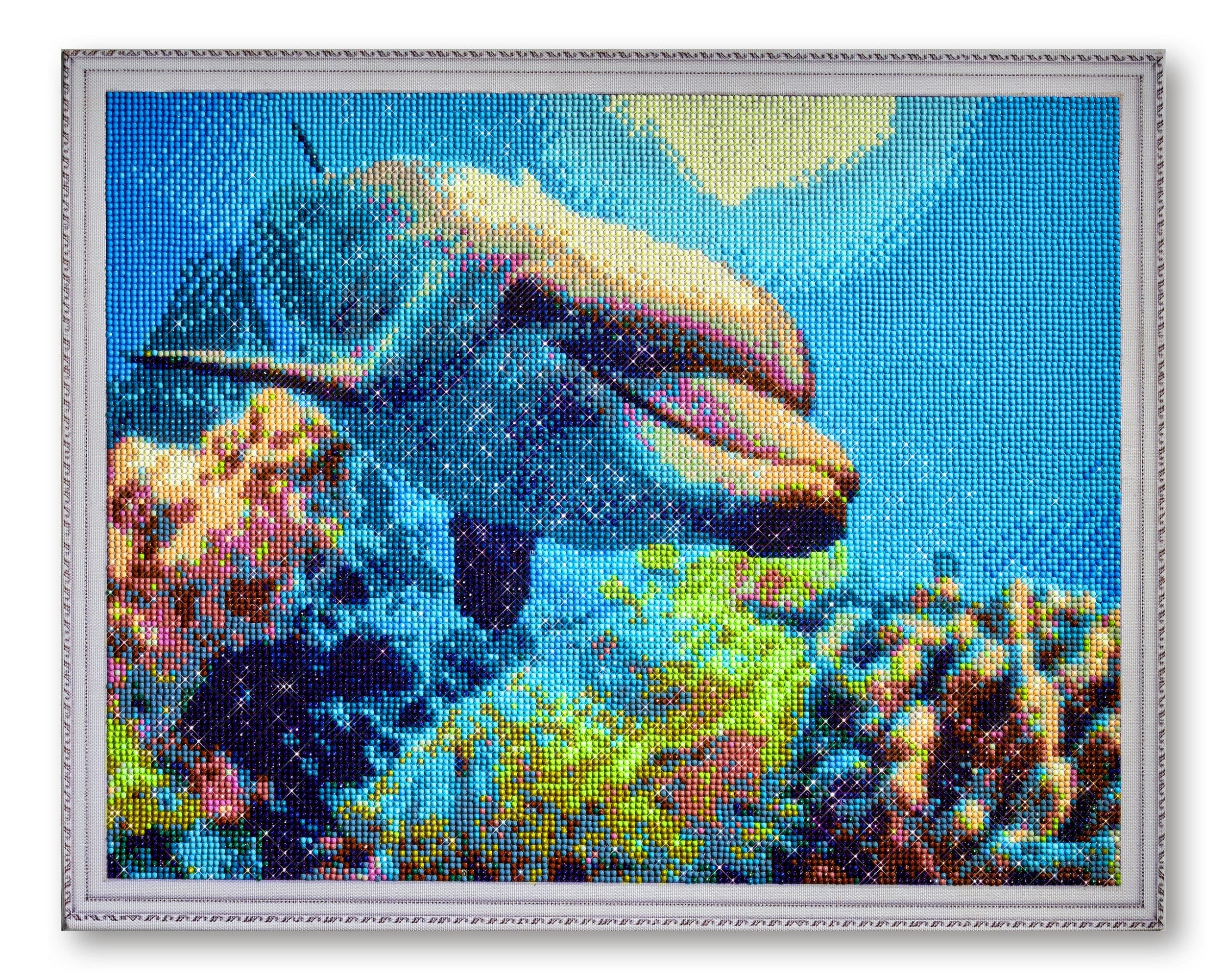 Mozaika - Uśmiechnięty delfin - 40x50cm Na Ramę