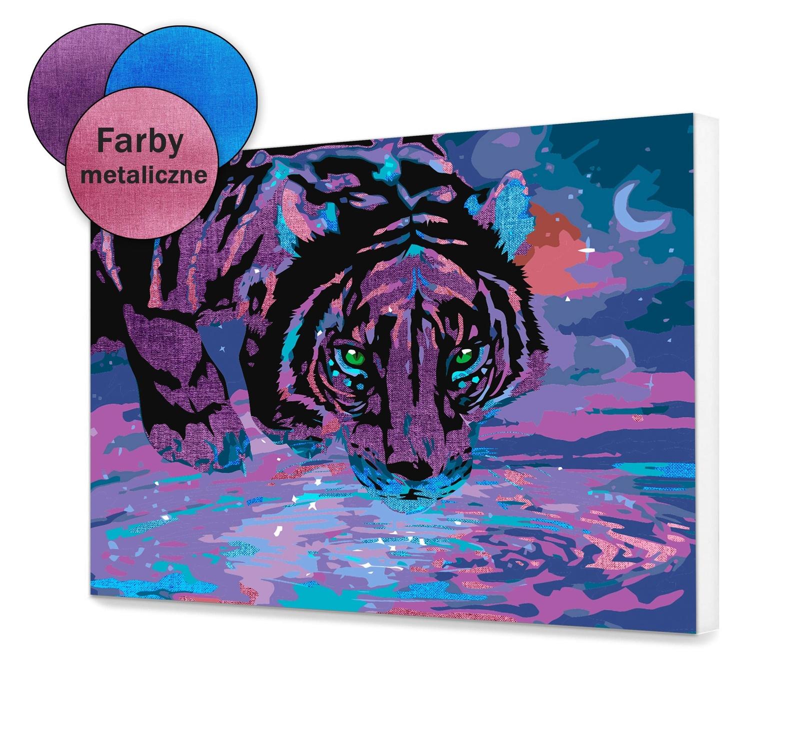 Metaliczny Kolorowy Tygrys SC0648