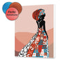 Załaduj obraz do przeglądarki galerii, Afrykańska Kolorowa Sukienka SC0628