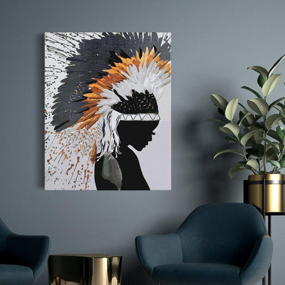 Dziewczyna w piórkach SC0755