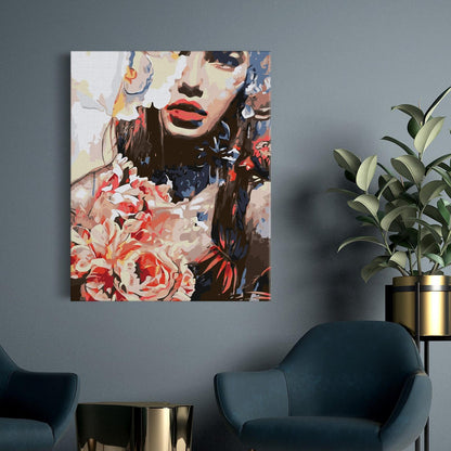 Dziewczyna z piwoniami SC0710