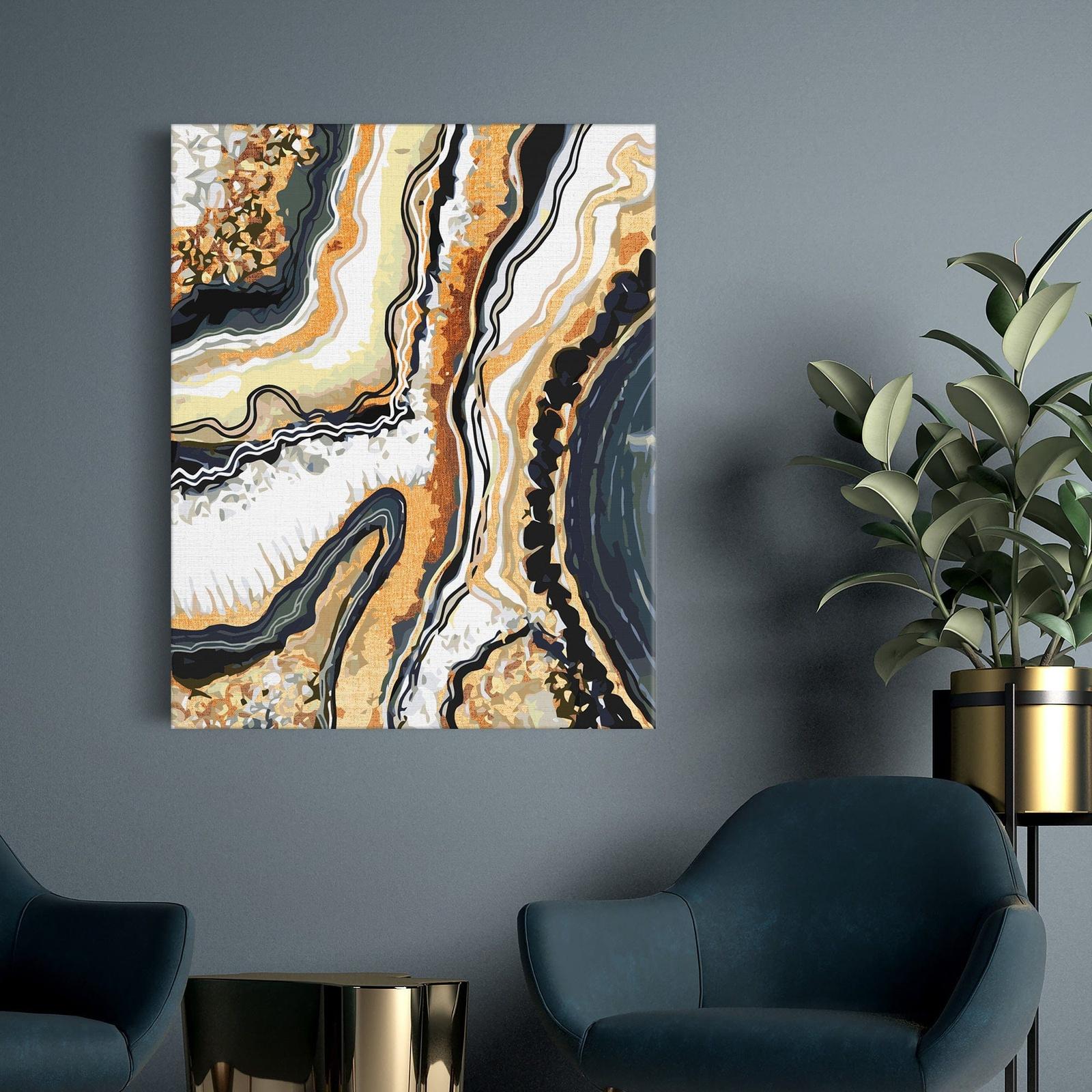 Złoty Marmur Abstrakcja SC0752