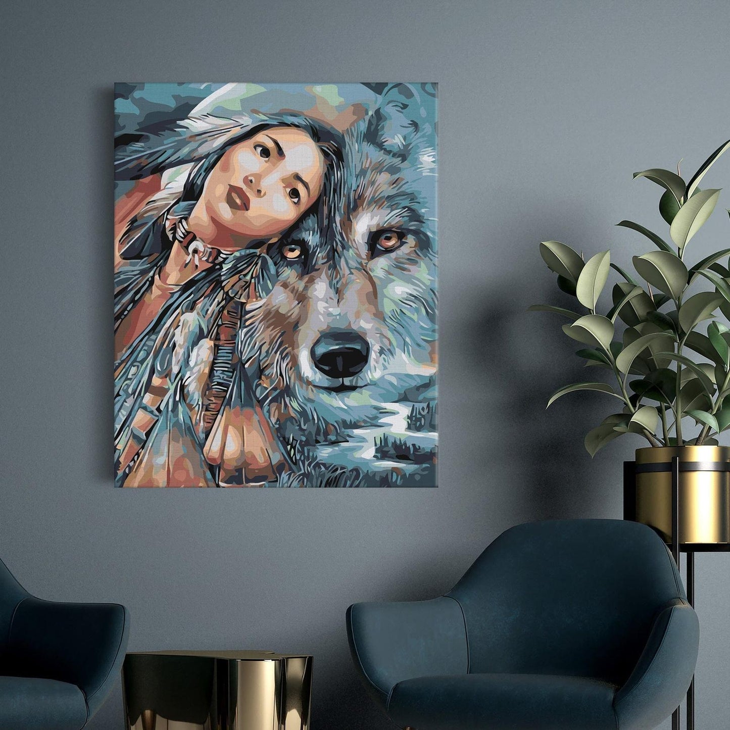 Wilk i dziewczyna SC0794