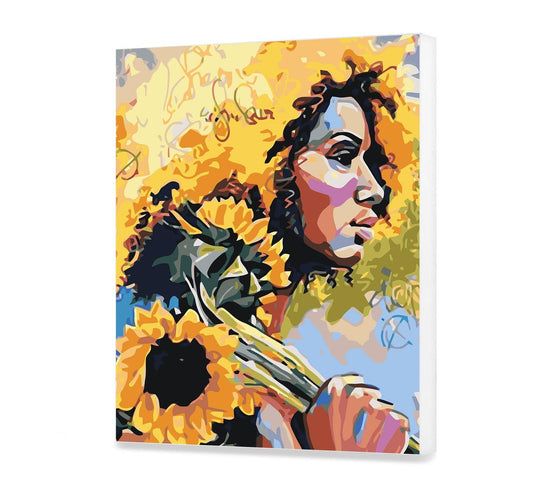 Kobieta Z Słonecznikami CH0380