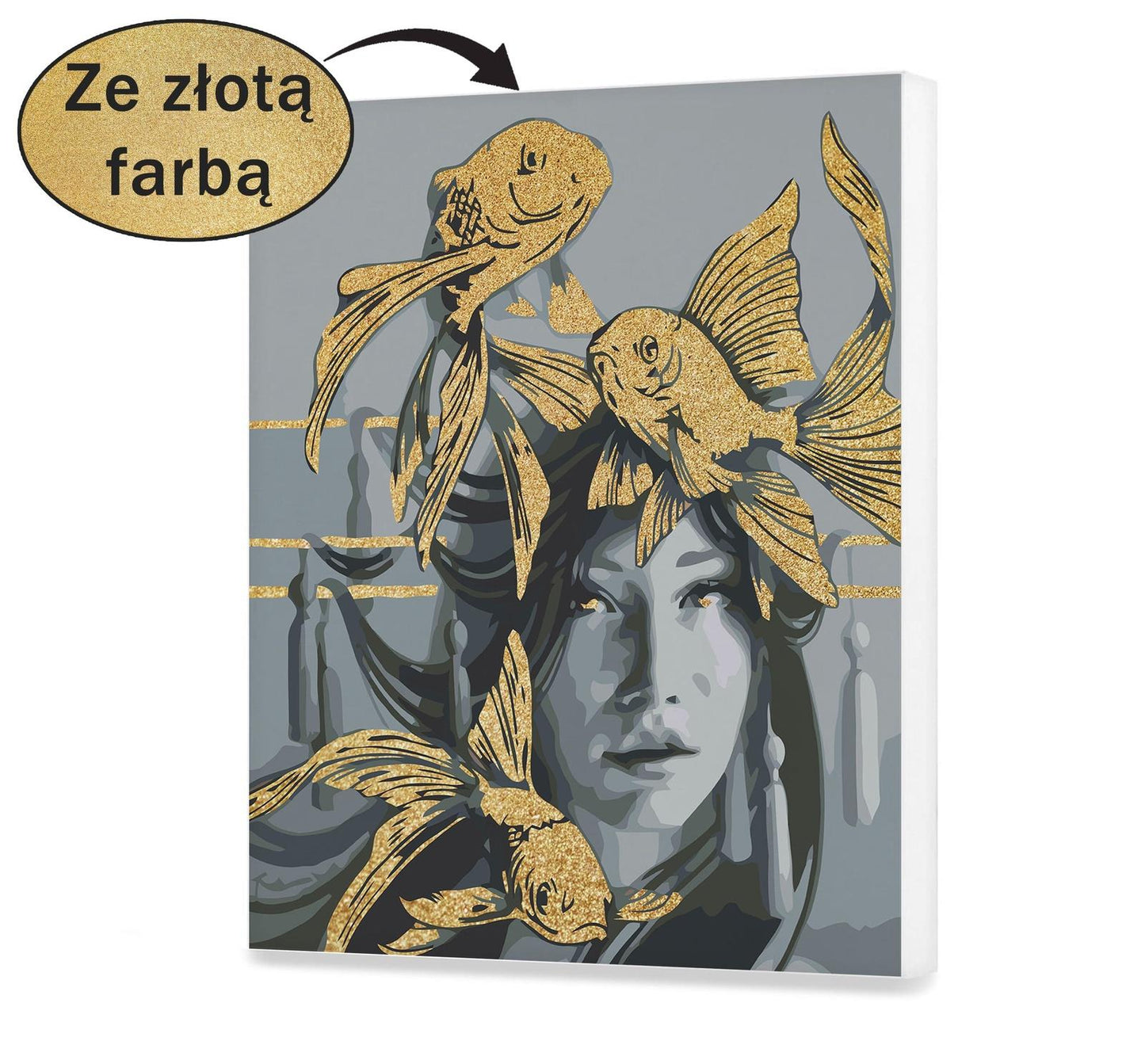 Dziewczyna ze złotą rybką SC0767