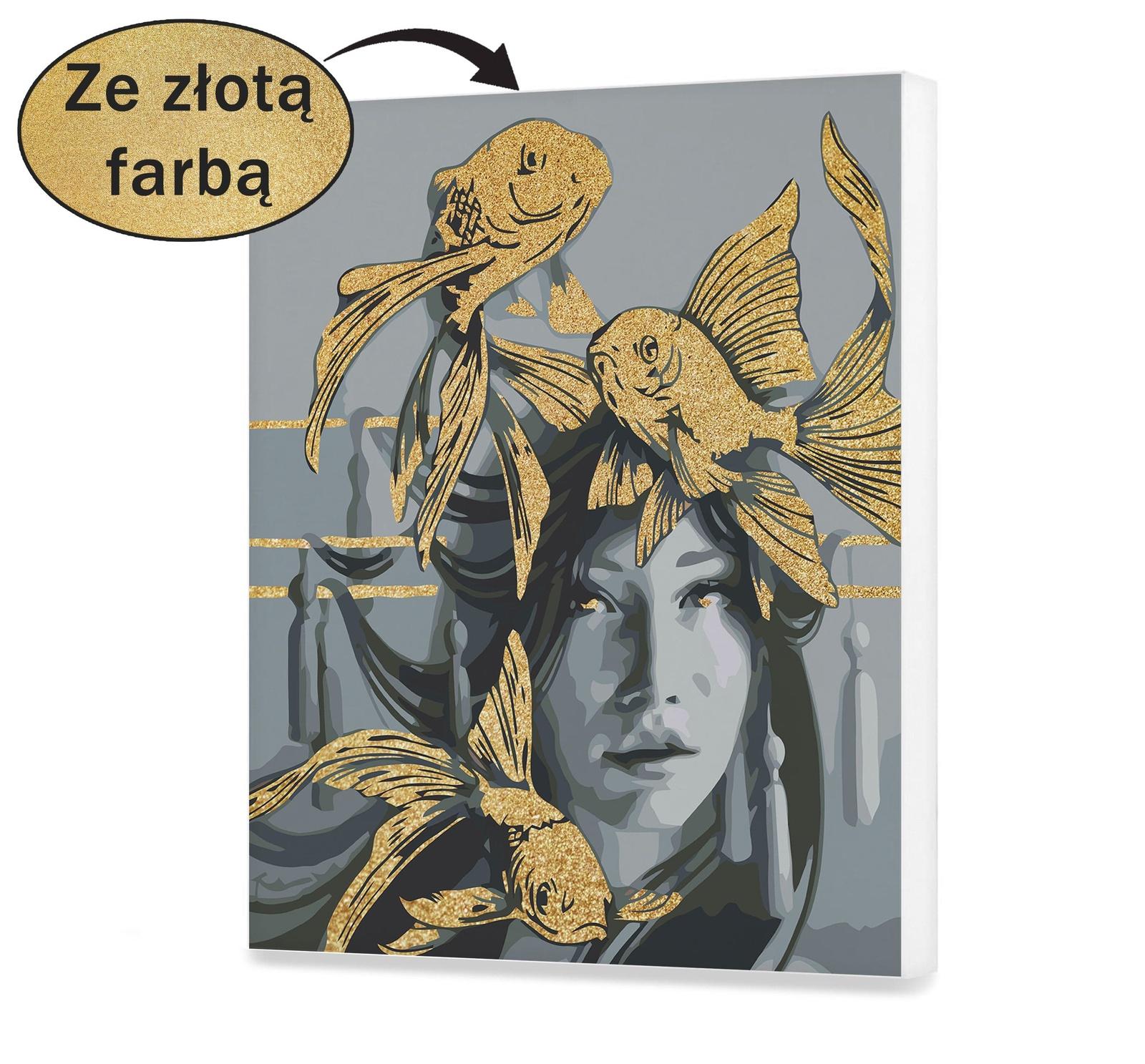 Dziewczyna ze złotą rybką SC0767