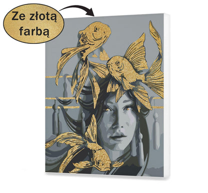 Dziewczyna ze złotą rybką SC0767