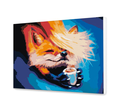 Lisek Z Filiżanką Kawy JD0054