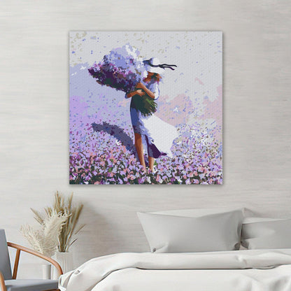 Kobieta w kwiatowym polu SC0806