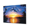 Załaduj obraz do przeglądarki galerii, Delfiny Grają Przy Zachodzie Słońca NK0074