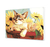 Załaduj obraz do przeglądarki galerii, Śpiący Kot W Słonecznikach NK0088