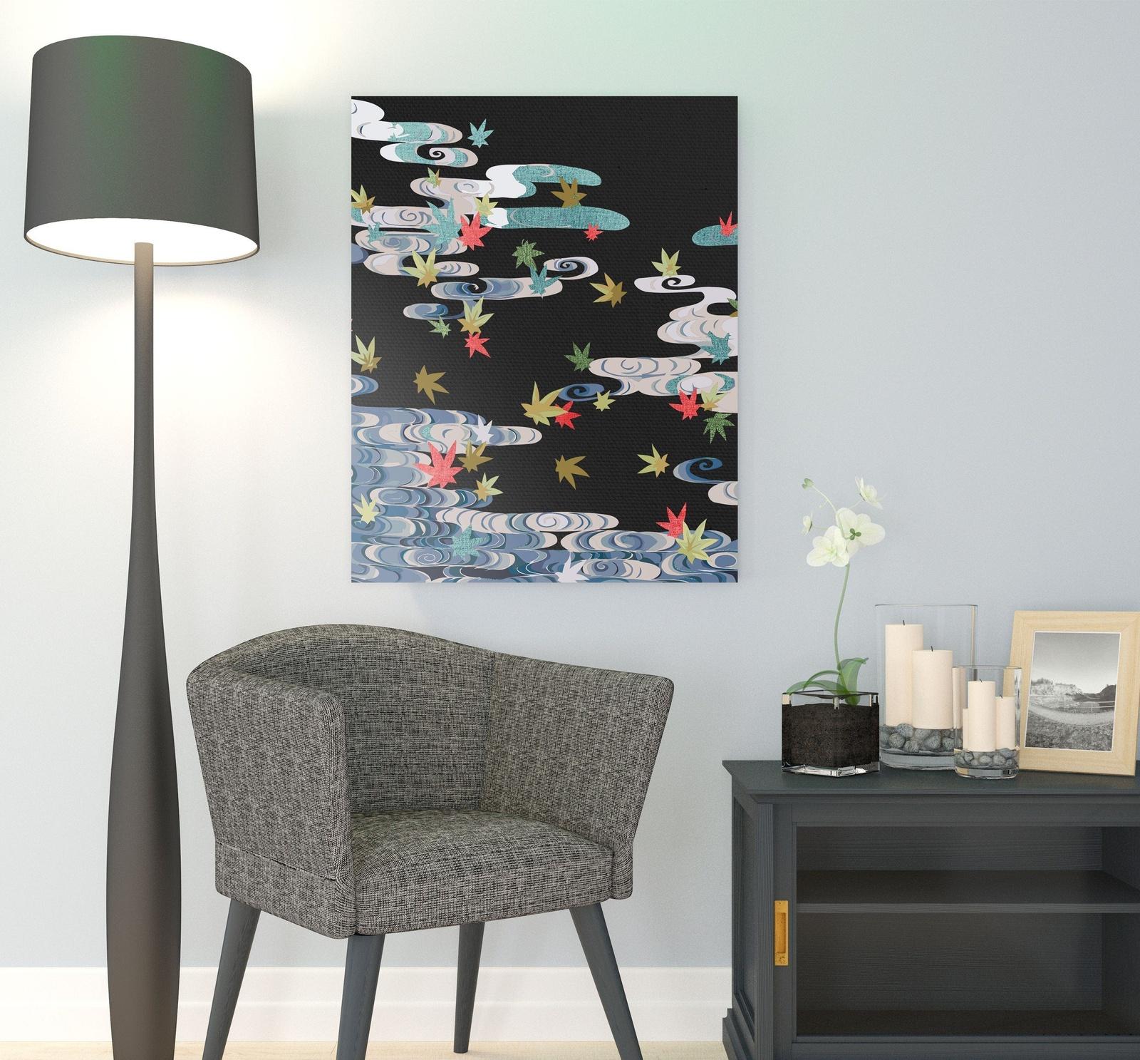 Abstrakcja na Czarnym Tle NK0440