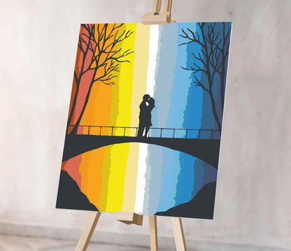 Zakochana para na moście NK0536