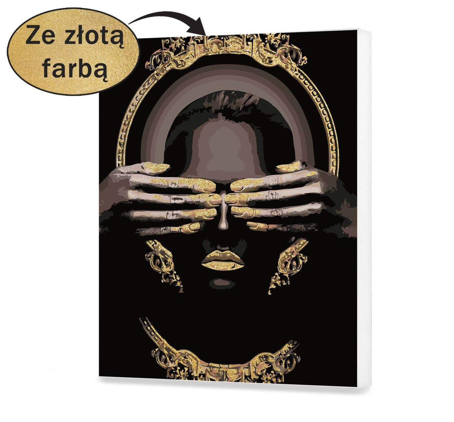 Afrykańska Kobieta Złote Motywy