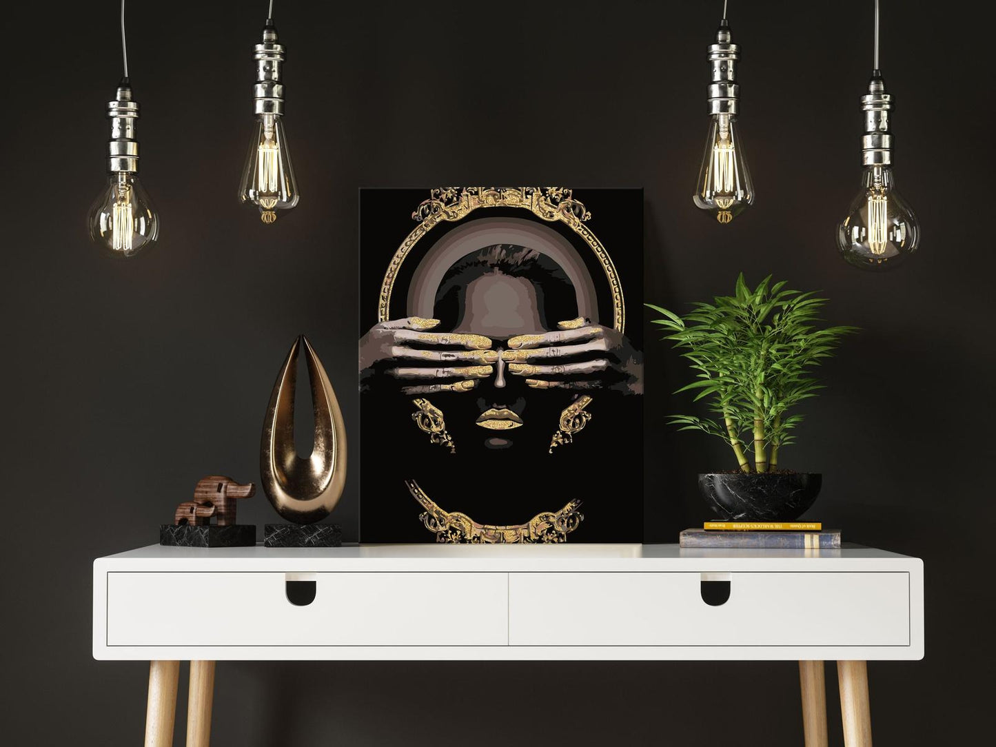 Afrykańska Kobieta Złote Motywy