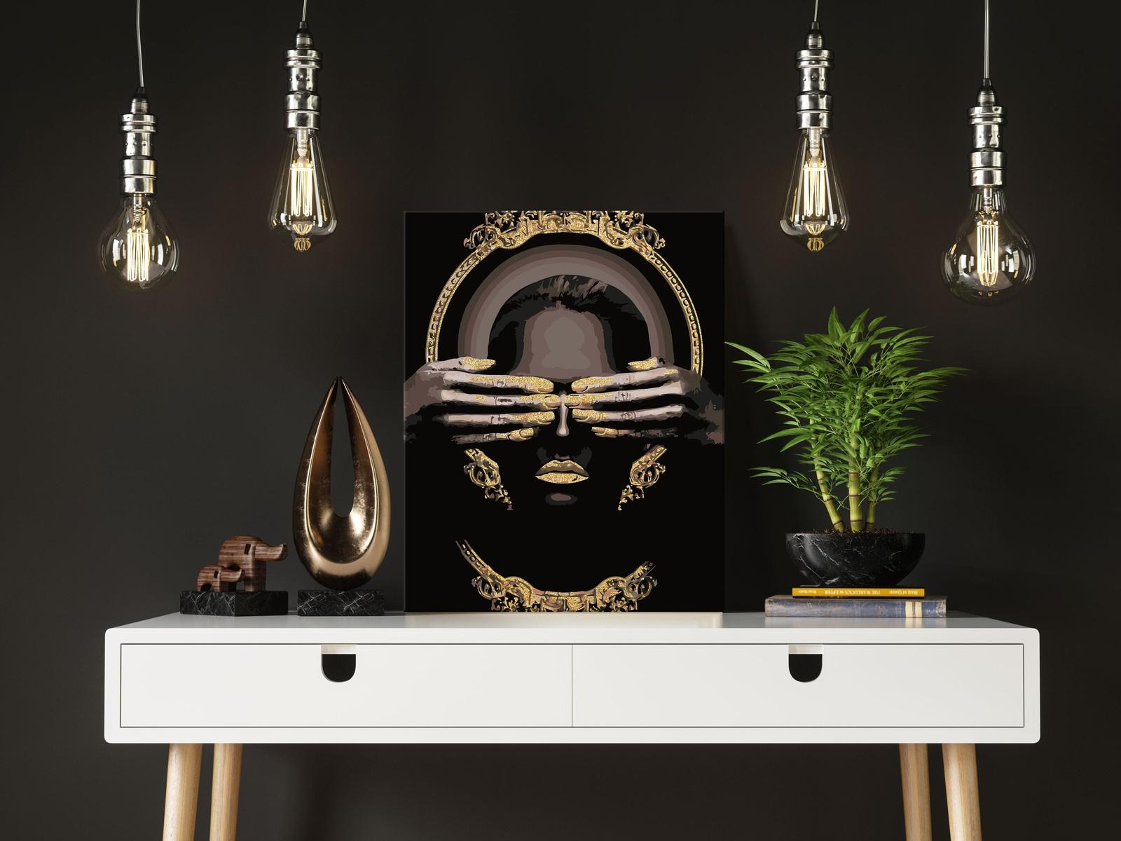 Afrykańska Kobieta Złote Motywy