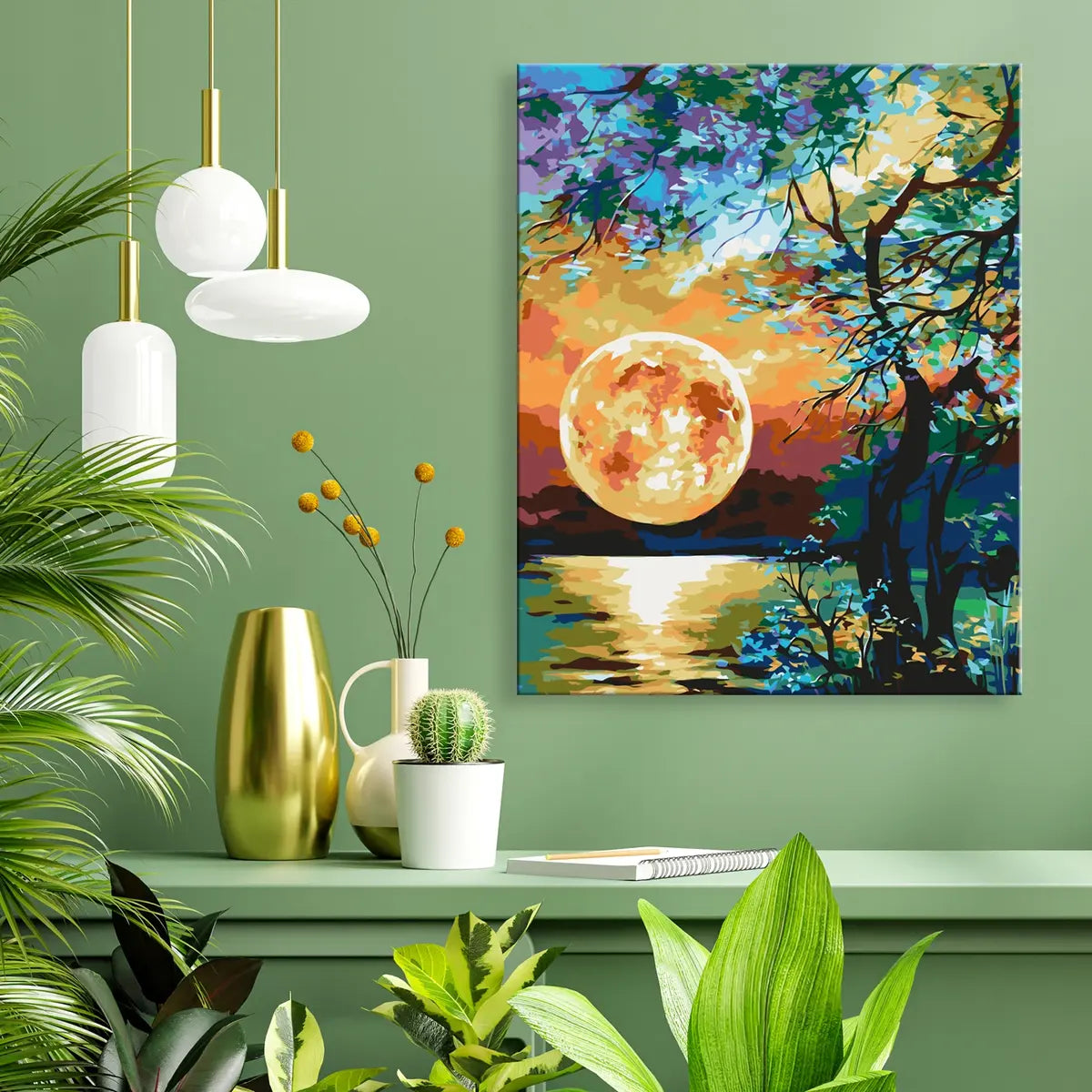 Księżycowy zachód słońca