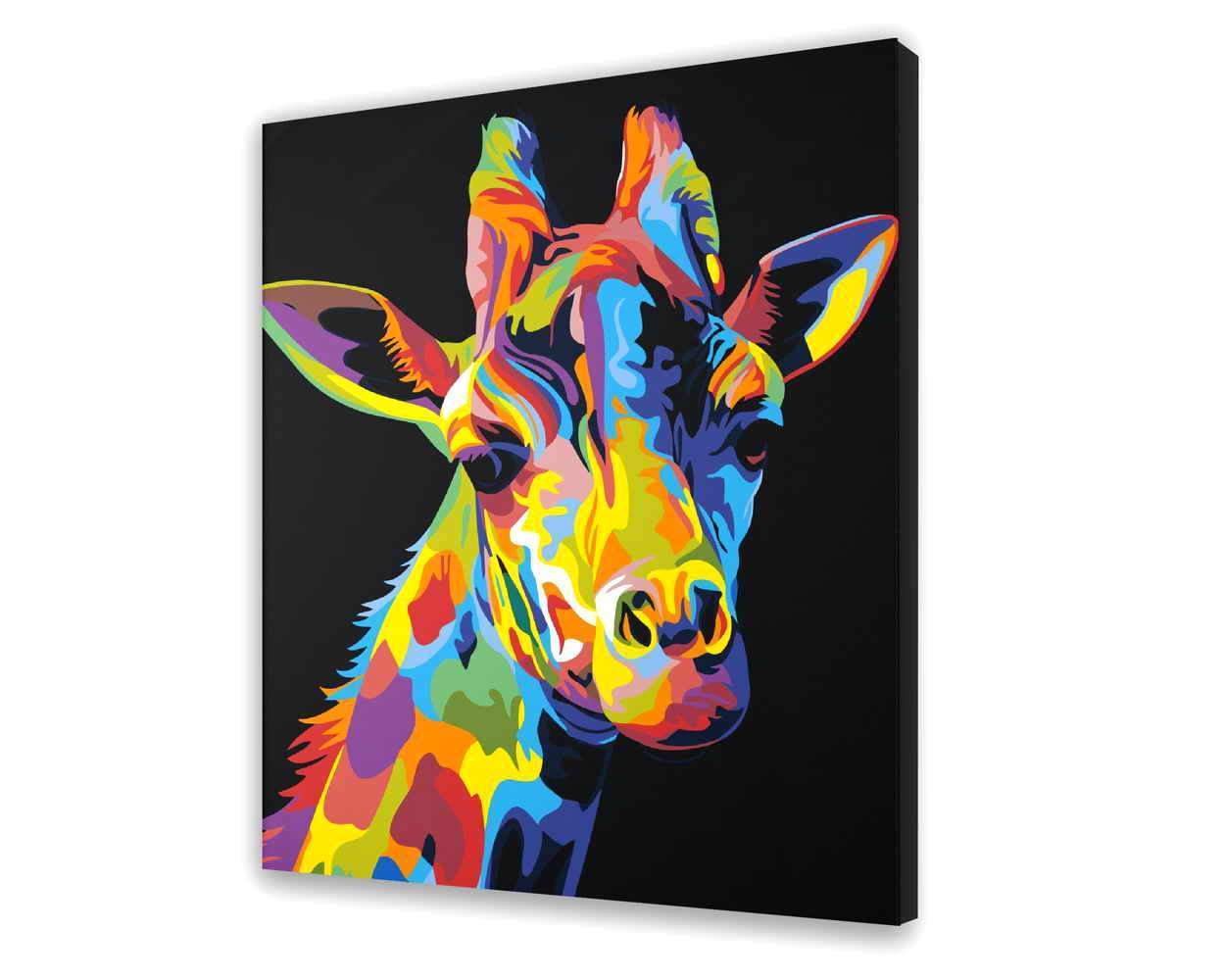 Kolorowa Żyrafa - Malowanie po numerach