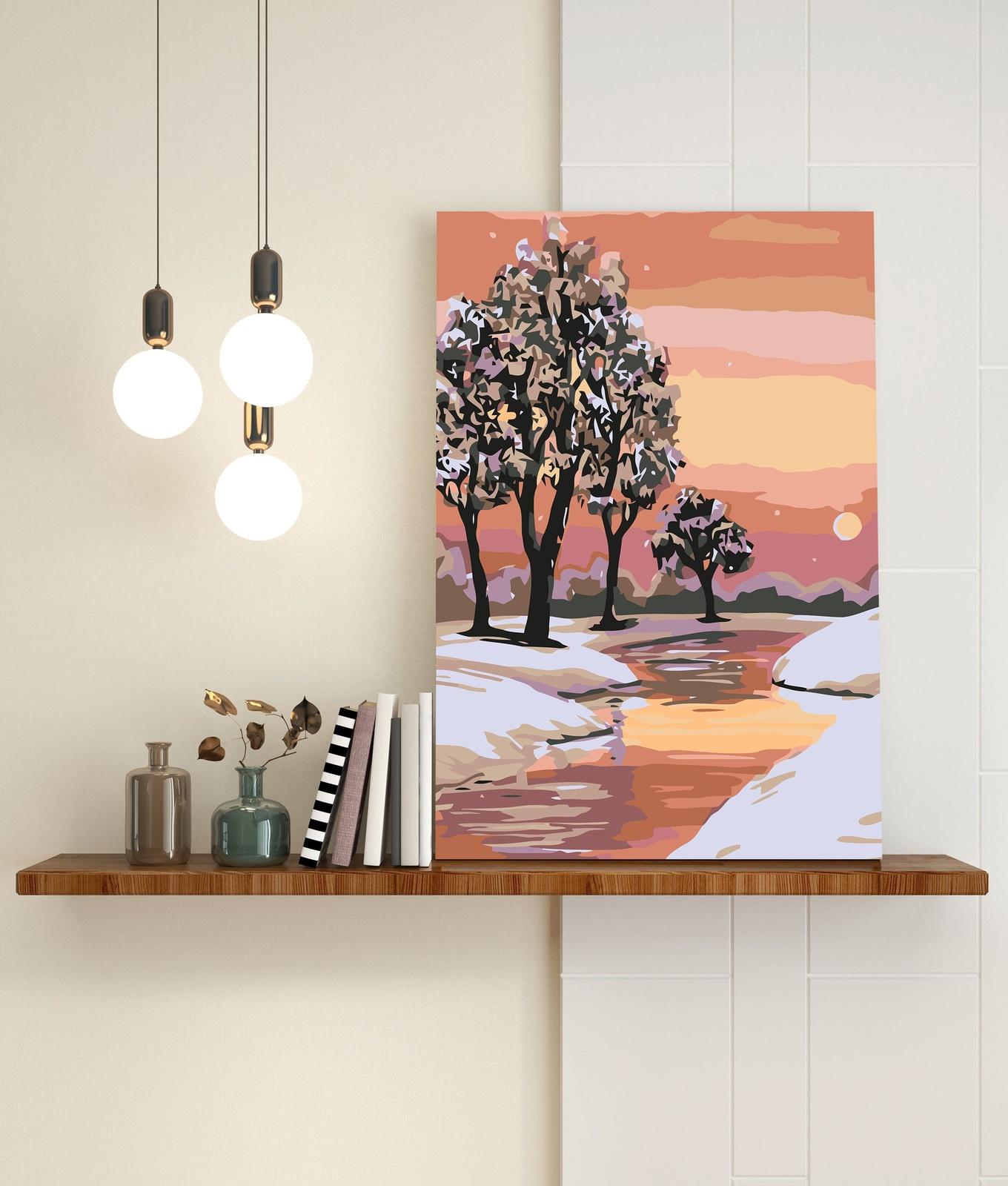 Rzeka W Zimowym Lesie RA129